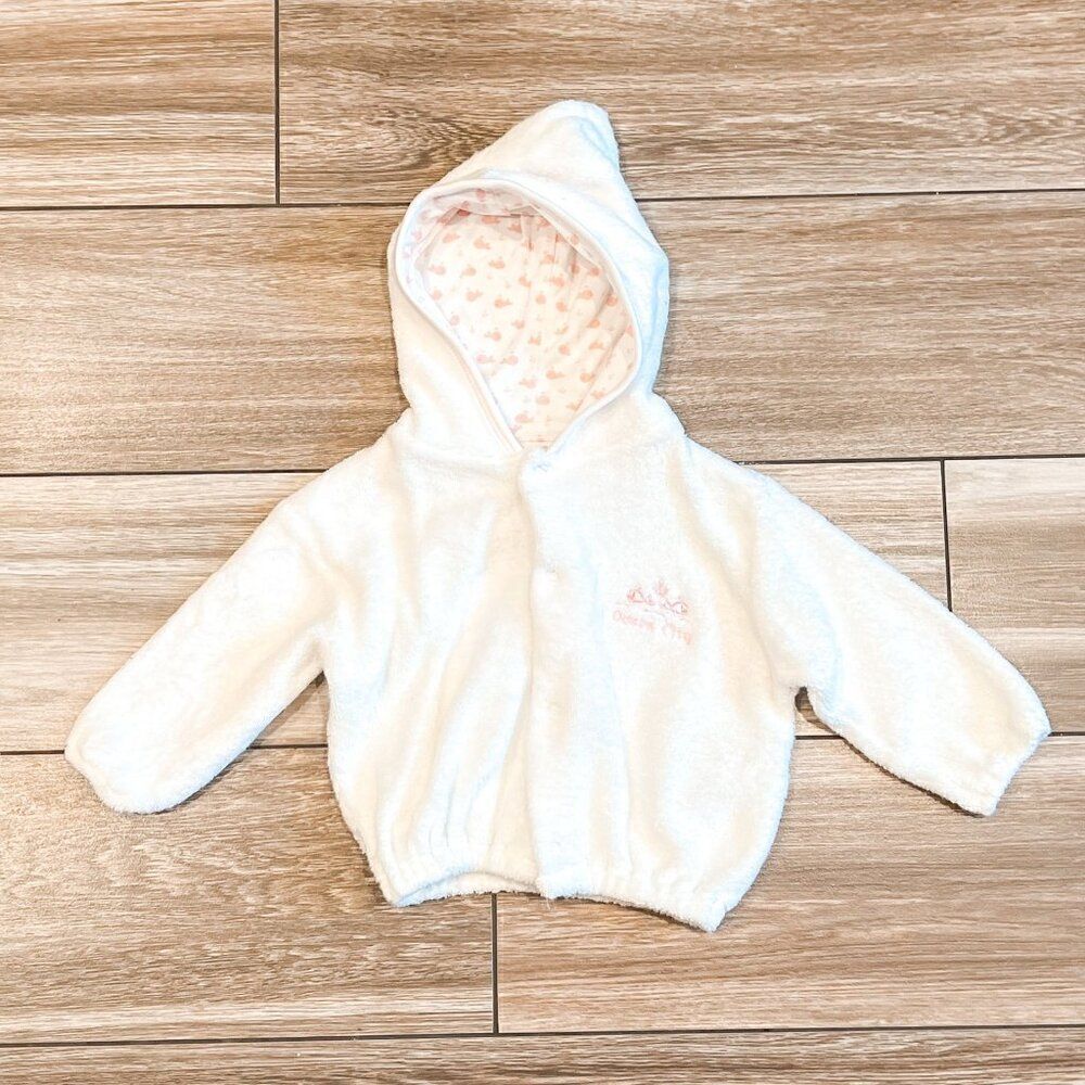 Kissy Kissy Whale Ocean City Snap Terry Hoodie Size 3-6M